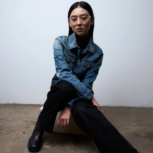 Calipso Optical / Crystal Acetate & Blue - Light Lens - Shade Files
